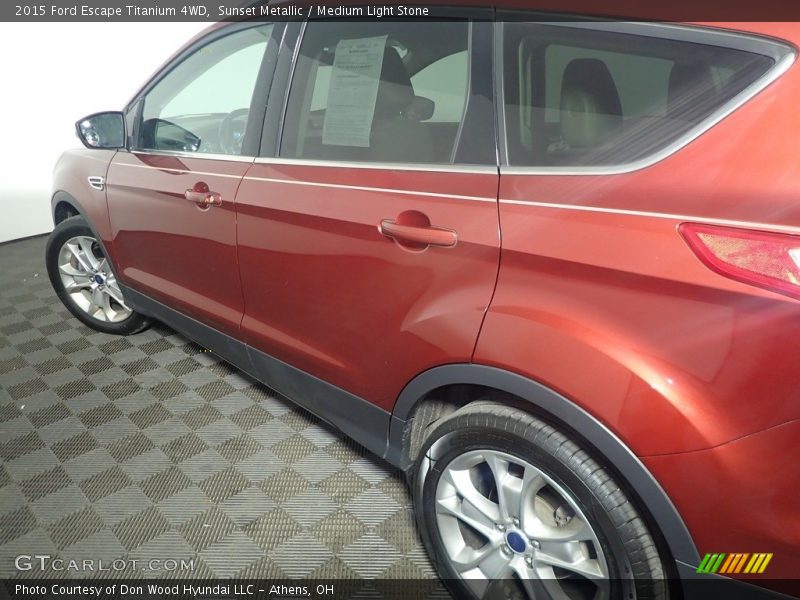 Sunset Metallic / Medium Light Stone 2015 Ford Escape Titanium 4WD