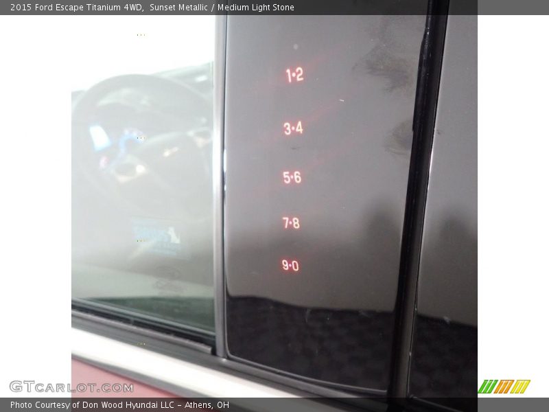 Sunset Metallic / Medium Light Stone 2015 Ford Escape Titanium 4WD