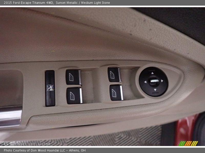 Sunset Metallic / Medium Light Stone 2015 Ford Escape Titanium 4WD