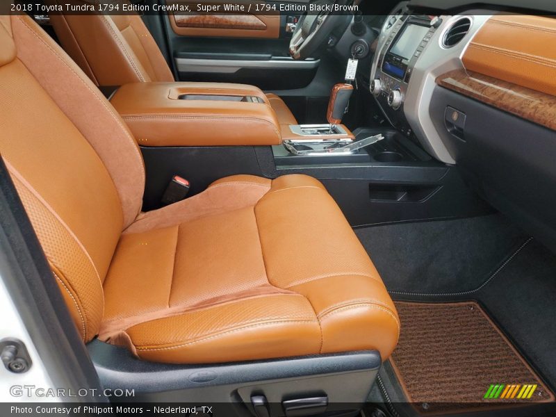 Front Seat of 2018 Tundra 1794 Edition CrewMax