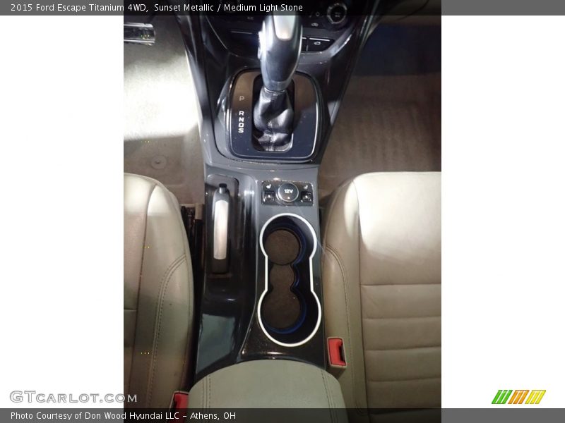 Sunset Metallic / Medium Light Stone 2015 Ford Escape Titanium 4WD