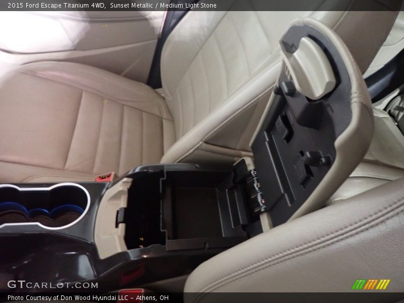 Sunset Metallic / Medium Light Stone 2015 Ford Escape Titanium 4WD
