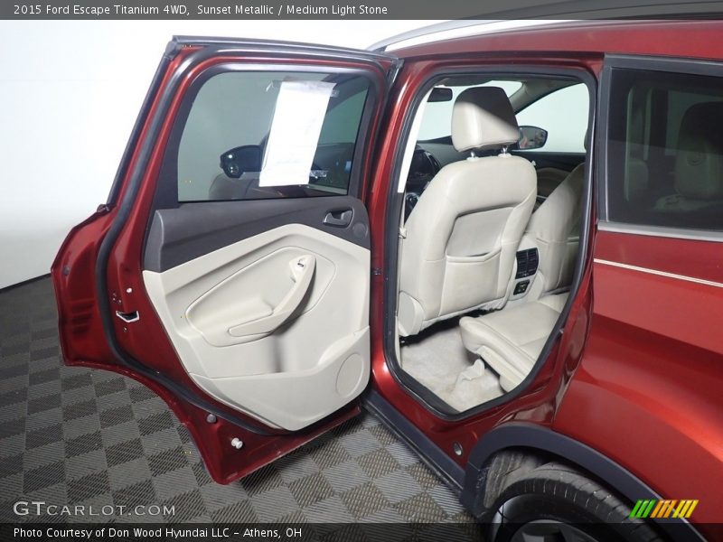 Sunset Metallic / Medium Light Stone 2015 Ford Escape Titanium 4WD
