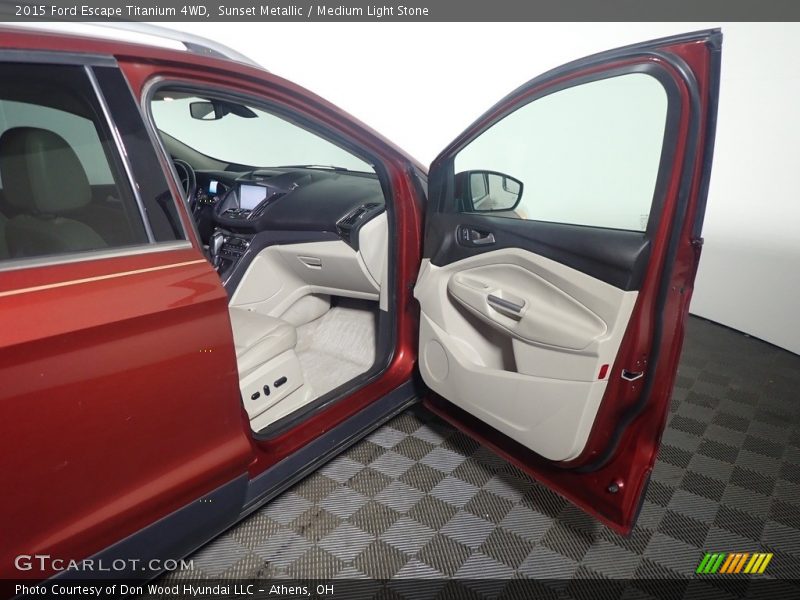 Sunset Metallic / Medium Light Stone 2015 Ford Escape Titanium 4WD