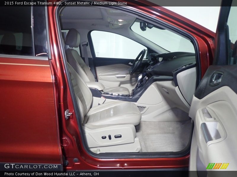 Sunset Metallic / Medium Light Stone 2015 Ford Escape Titanium 4WD