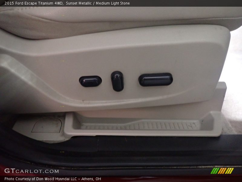Sunset Metallic / Medium Light Stone 2015 Ford Escape Titanium 4WD