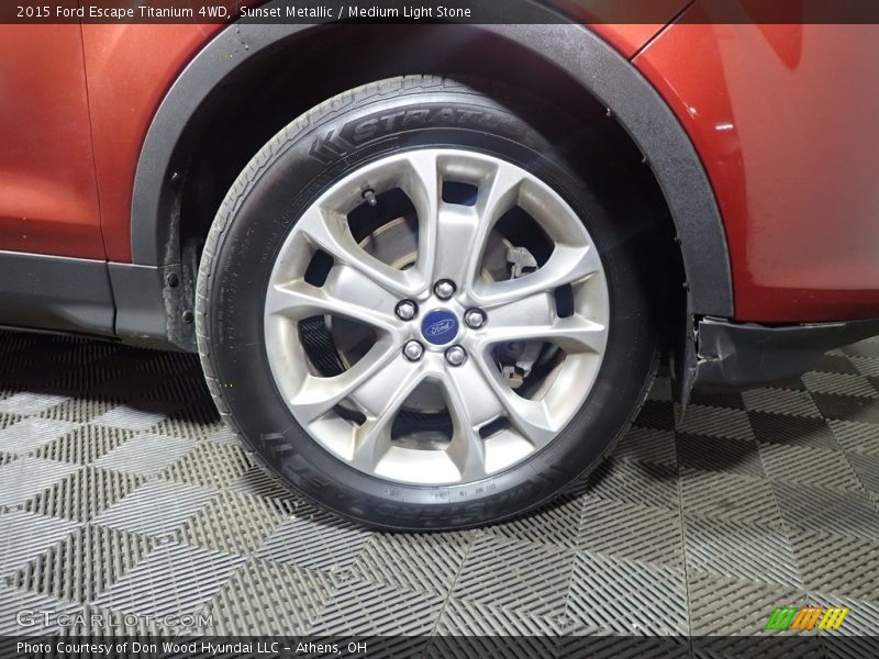 Sunset Metallic / Medium Light Stone 2015 Ford Escape Titanium 4WD