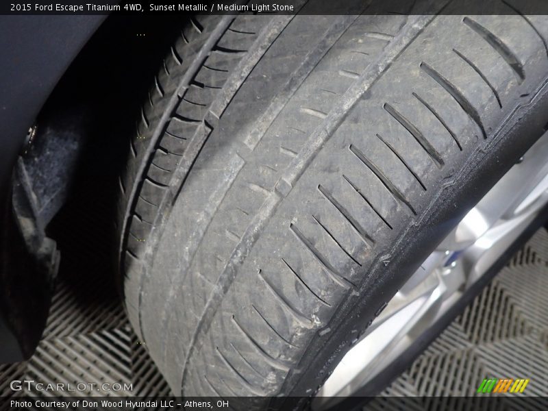 Sunset Metallic / Medium Light Stone 2015 Ford Escape Titanium 4WD