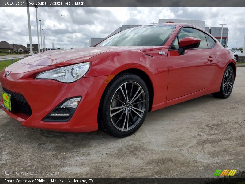 Ablaze Red / Black 2016 Scion FR-S Coupe