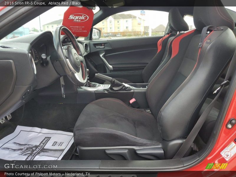 Ablaze Red / Black 2016 Scion FR-S Coupe