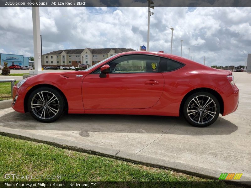 Ablaze Red / Black 2016 Scion FR-S Coupe