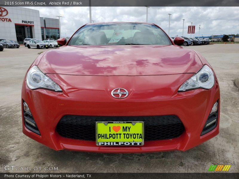 Ablaze Red / Black 2016 Scion FR-S Coupe