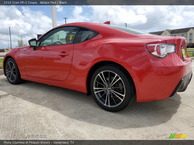 Ablaze Red / Black 2016 Scion FR-S Coupe