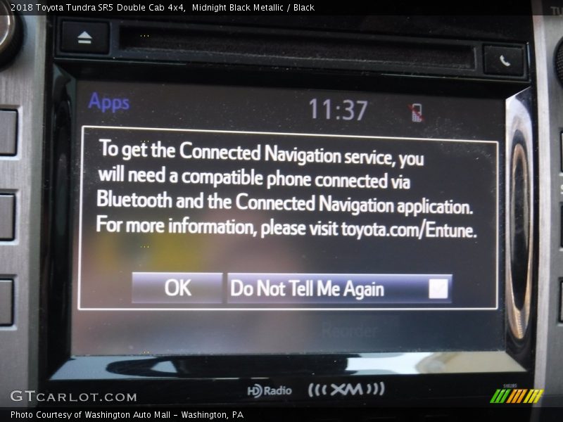 Midnight Black Metallic / Black 2018 Toyota Tundra SR5 Double Cab 4x4