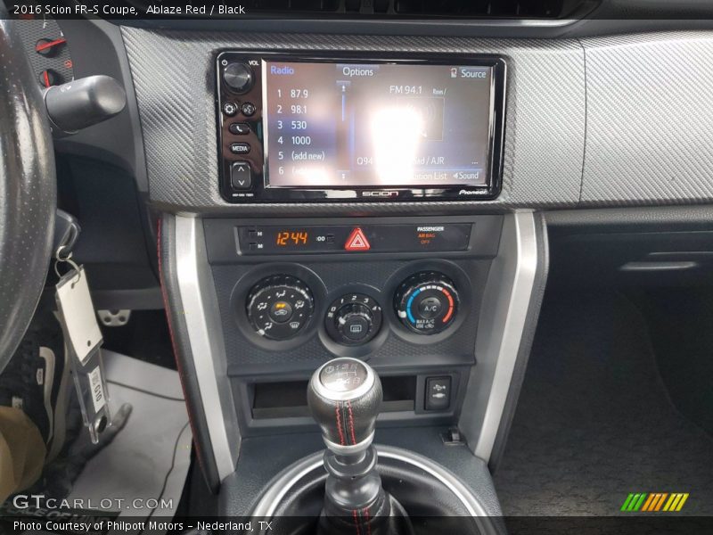 Ablaze Red / Black 2016 Scion FR-S Coupe