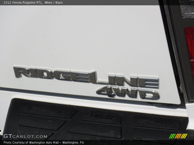 White / Black 2012 Honda Ridgeline RTL