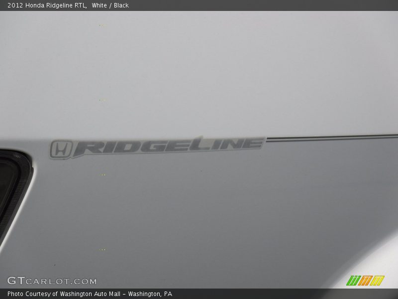 White / Black 2012 Honda Ridgeline RTL