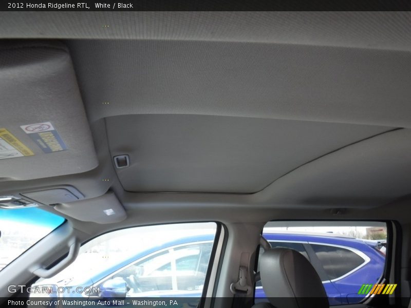 White / Black 2012 Honda Ridgeline RTL