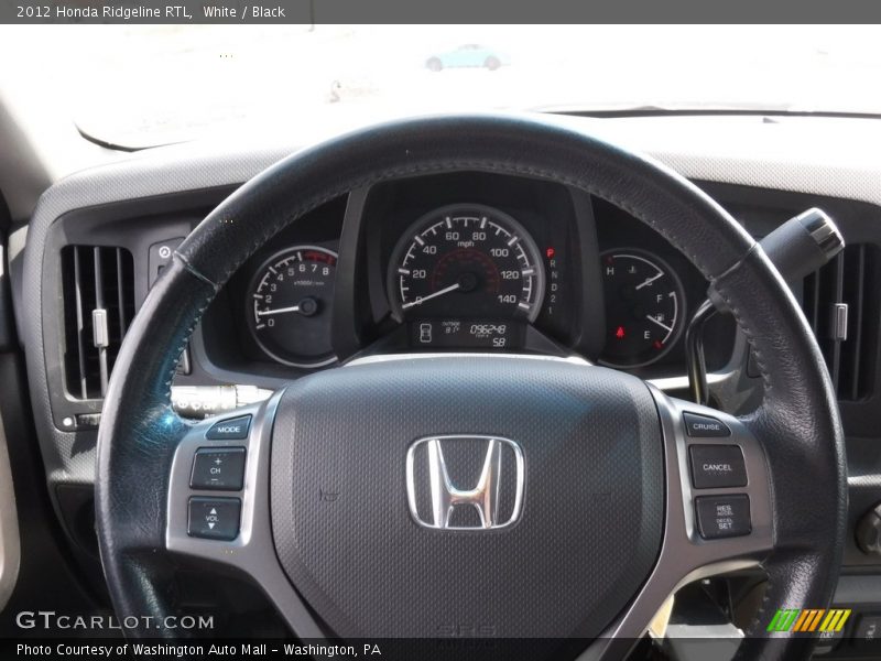White / Black 2012 Honda Ridgeline RTL