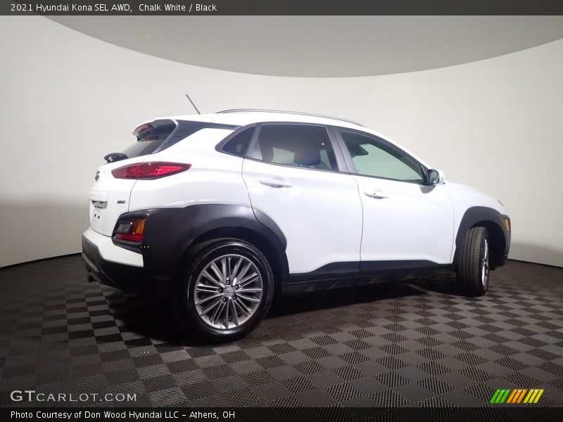 Chalk White / Black 2021 Hyundai Kona SEL AWD