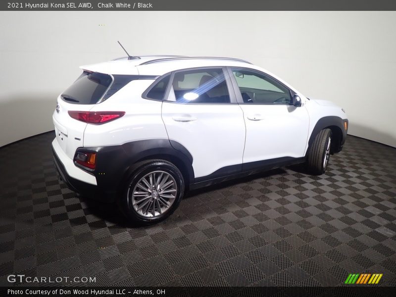 Chalk White / Black 2021 Hyundai Kona SEL AWD