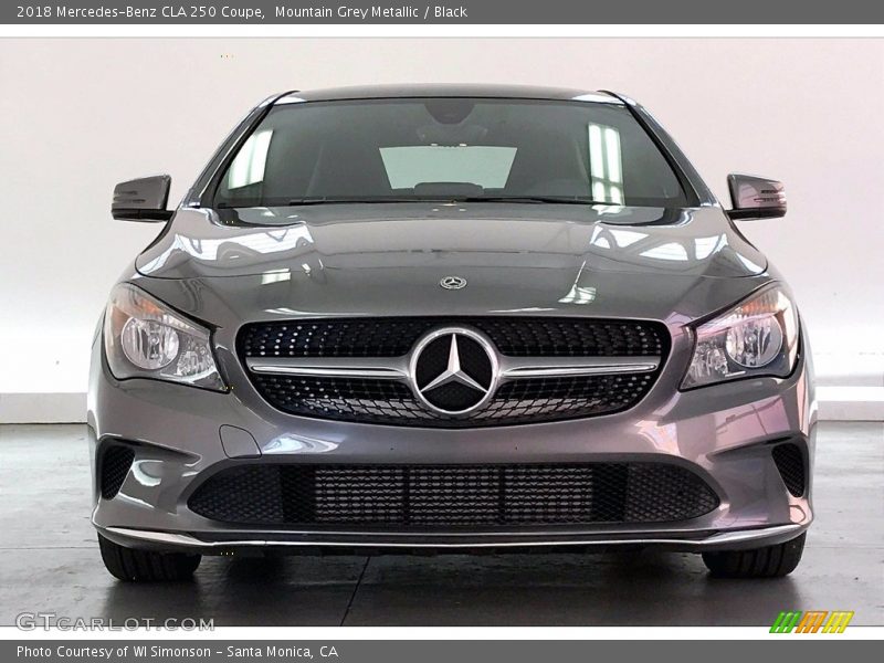 Mountain Grey Metallic / Black 2018 Mercedes-Benz CLA 250 Coupe