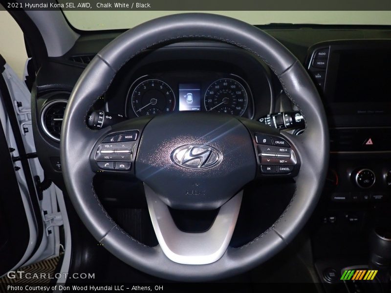Chalk White / Black 2021 Hyundai Kona SEL AWD