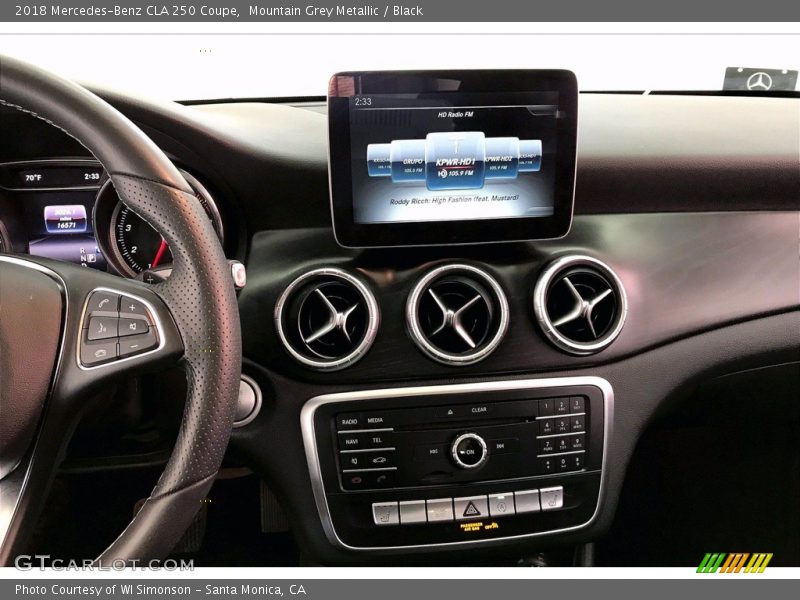 Mountain Grey Metallic / Black 2018 Mercedes-Benz CLA 250 Coupe