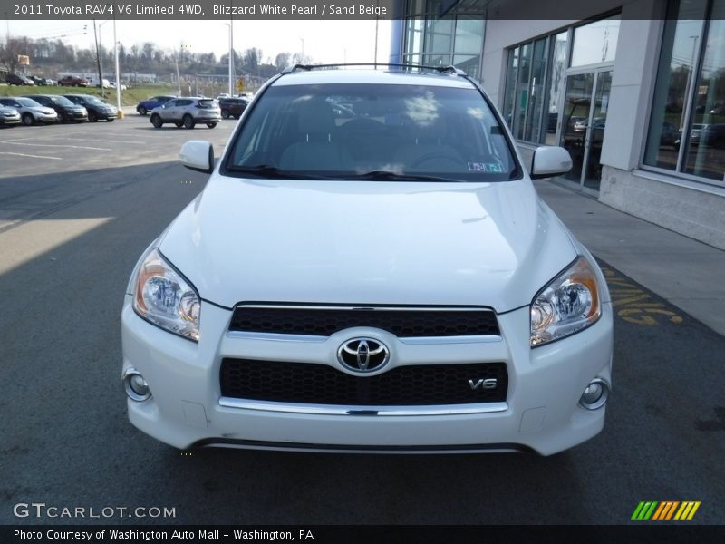 Blizzard White Pearl / Sand Beige 2011 Toyota RAV4 V6 Limited 4WD