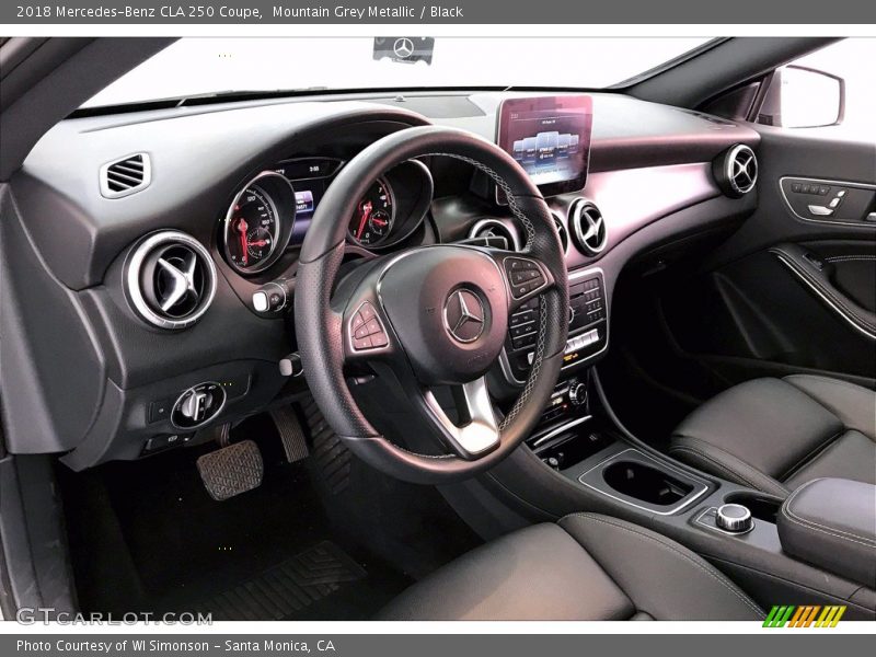 Mountain Grey Metallic / Black 2018 Mercedes-Benz CLA 250 Coupe