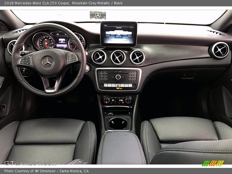 Mountain Grey Metallic / Black 2018 Mercedes-Benz CLA 250 Coupe