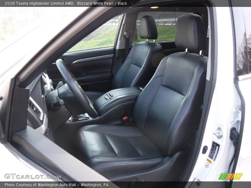 Blizzard White Pearl / Black 2018 Toyota Highlander Limited AWD