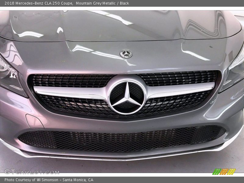 Mountain Grey Metallic / Black 2018 Mercedes-Benz CLA 250 Coupe