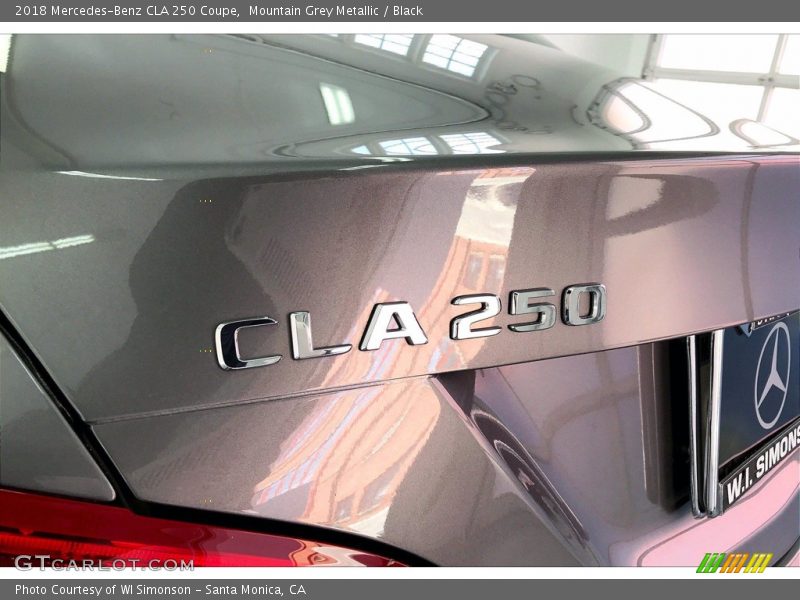 Mountain Grey Metallic / Black 2018 Mercedes-Benz CLA 250 Coupe