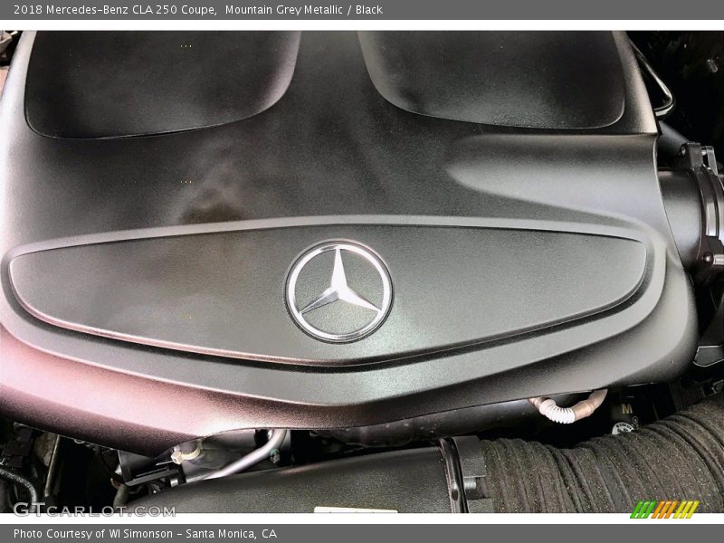 Mountain Grey Metallic / Black 2018 Mercedes-Benz CLA 250 Coupe