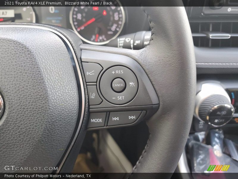 Blizzard White Pearl / Black 2021 Toyota RAV4 XLE Premium