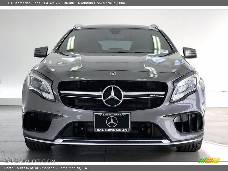 Mountain Grey Metallic / Black 2018 Mercedes-Benz GLA AMG 45 4Matic