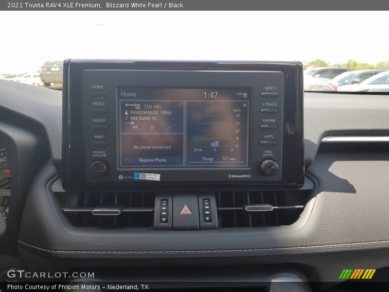 Blizzard White Pearl / Black 2021 Toyota RAV4 XLE Premium