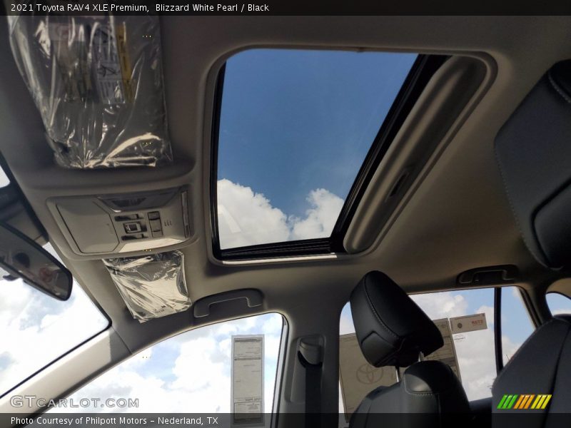 Blizzard White Pearl / Black 2021 Toyota RAV4 XLE Premium