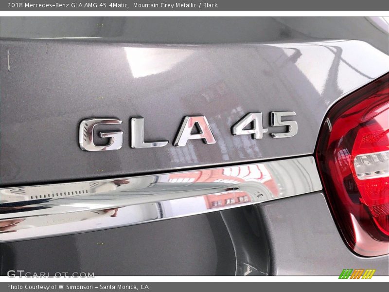 Mountain Grey Metallic / Black 2018 Mercedes-Benz GLA AMG 45 4Matic