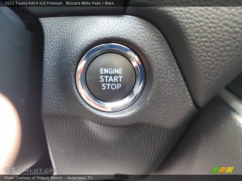 Blizzard White Pearl / Black 2021 Toyota RAV4 XLE Premium