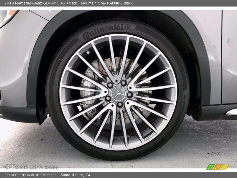 Mountain Grey Metallic / Black 2018 Mercedes-Benz GLA AMG 45 4Matic