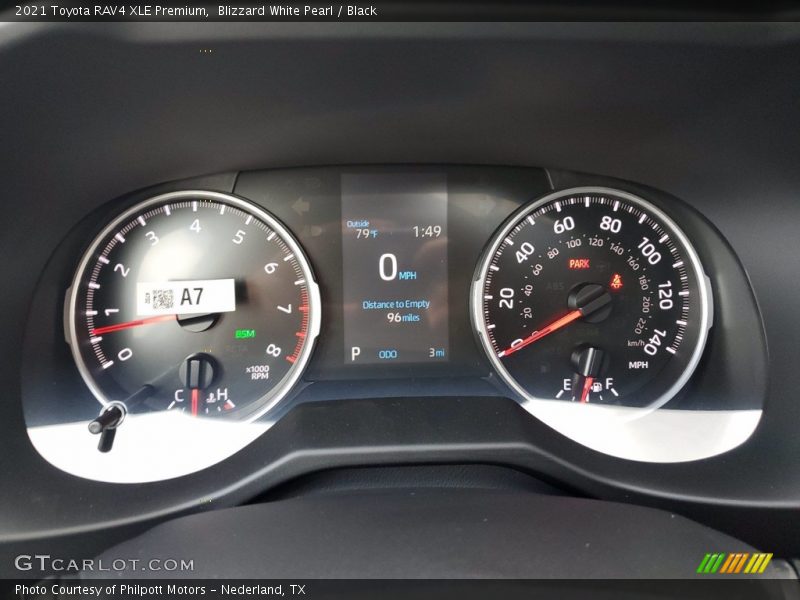 Blizzard White Pearl / Black 2021 Toyota RAV4 XLE Premium