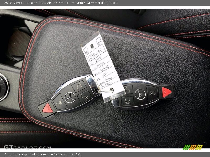 Mountain Grey Metallic / Black 2018 Mercedes-Benz GLA AMG 45 4Matic