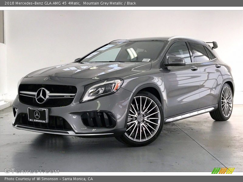Mountain Grey Metallic / Black 2018 Mercedes-Benz GLA AMG 45 4Matic