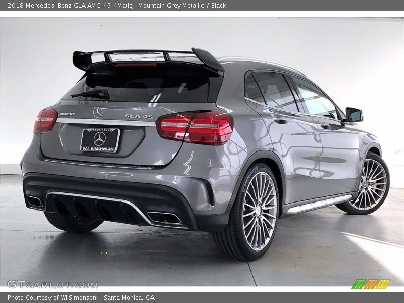 Mountain Grey Metallic / Black 2018 Mercedes-Benz GLA AMG 45 4Matic