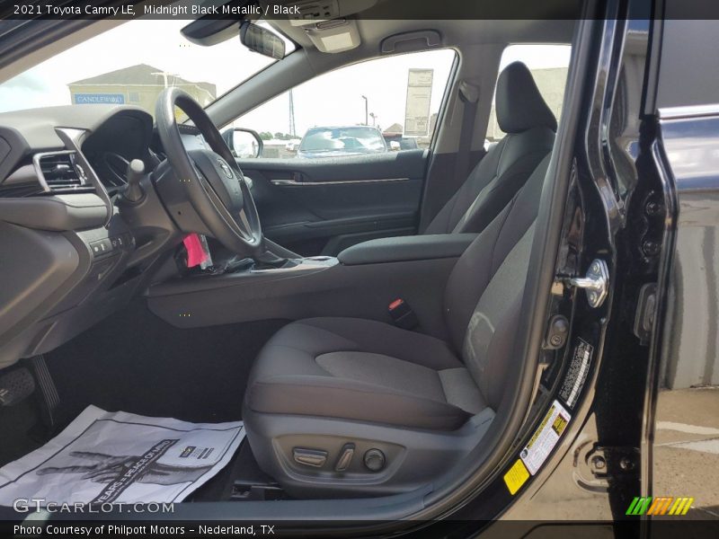 Midnight Black Metallic / Black 2021 Toyota Camry LE