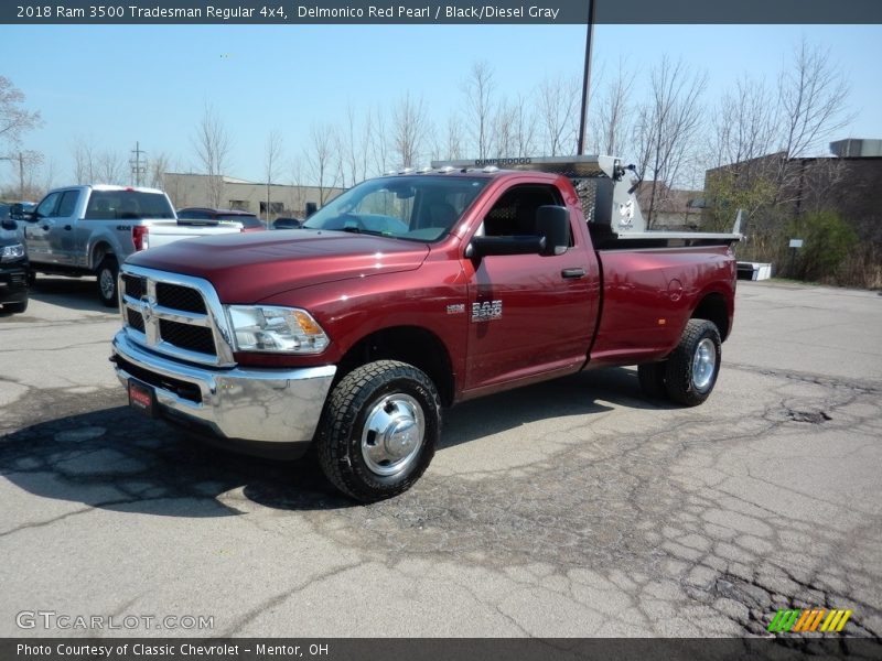 Delmonico Red Pearl / Black/Diesel Gray 2018 Ram 3500 Tradesman Regular 4x4