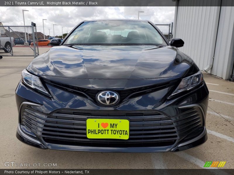 Midnight Black Metallic / Black 2021 Toyota Camry LE