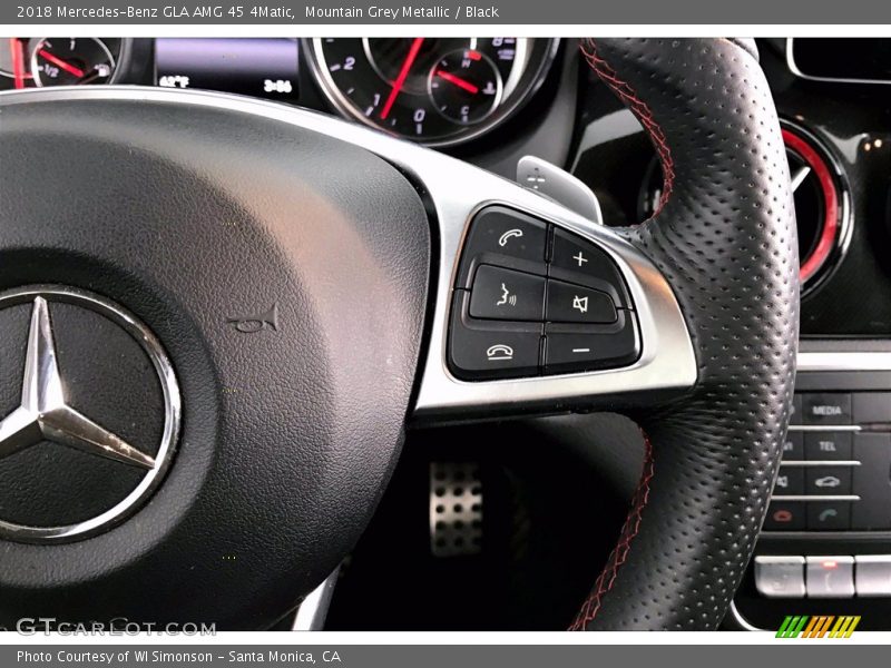 Mountain Grey Metallic / Black 2018 Mercedes-Benz GLA AMG 45 4Matic